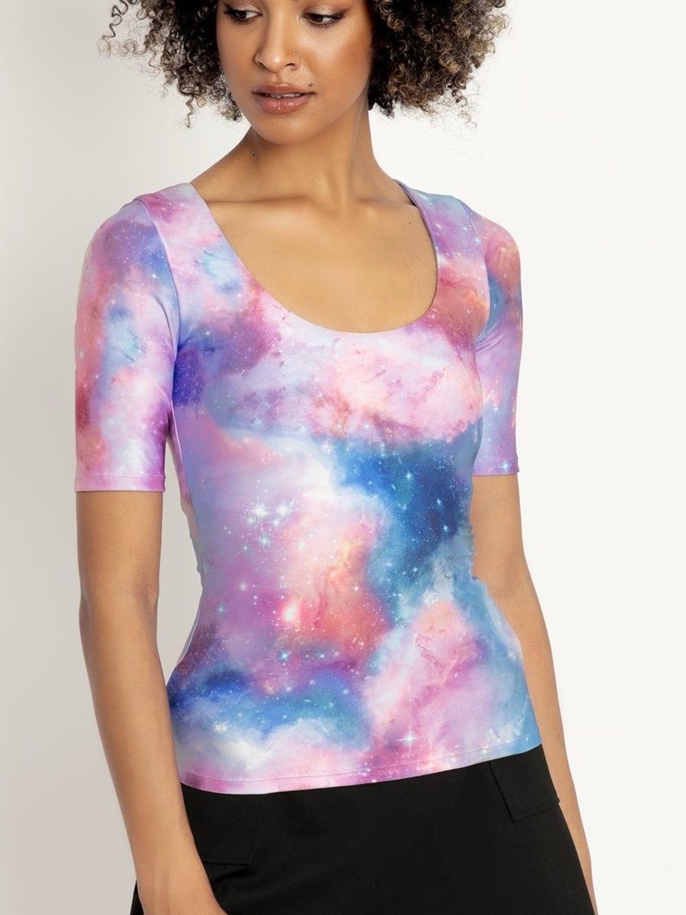 BlackMilk Clothing Galaxy Dreams Scoop Neck Top S | Sold Out